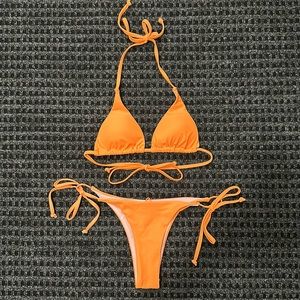 Orange swimsuit